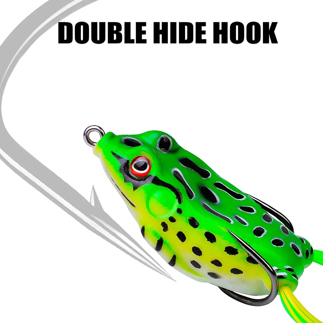 High Buoyancy Frog Lure Silicone Fishing Bionic Bait Realistic Fishing  Bionic Design Fishing Lure 